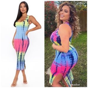 ❌SOLD❌Mixed tye dyed dress